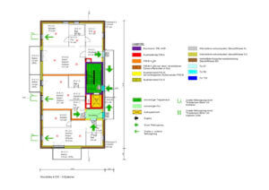 Foto: Ausschnitt aus dem Brandschutzplan für das vierte Obergeschoss