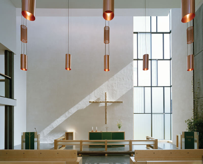 Armut und Demut statt Ornament und Ornat: Moderne Kirchenbauten in Finnland. (Foto: Jussi Tiainen)