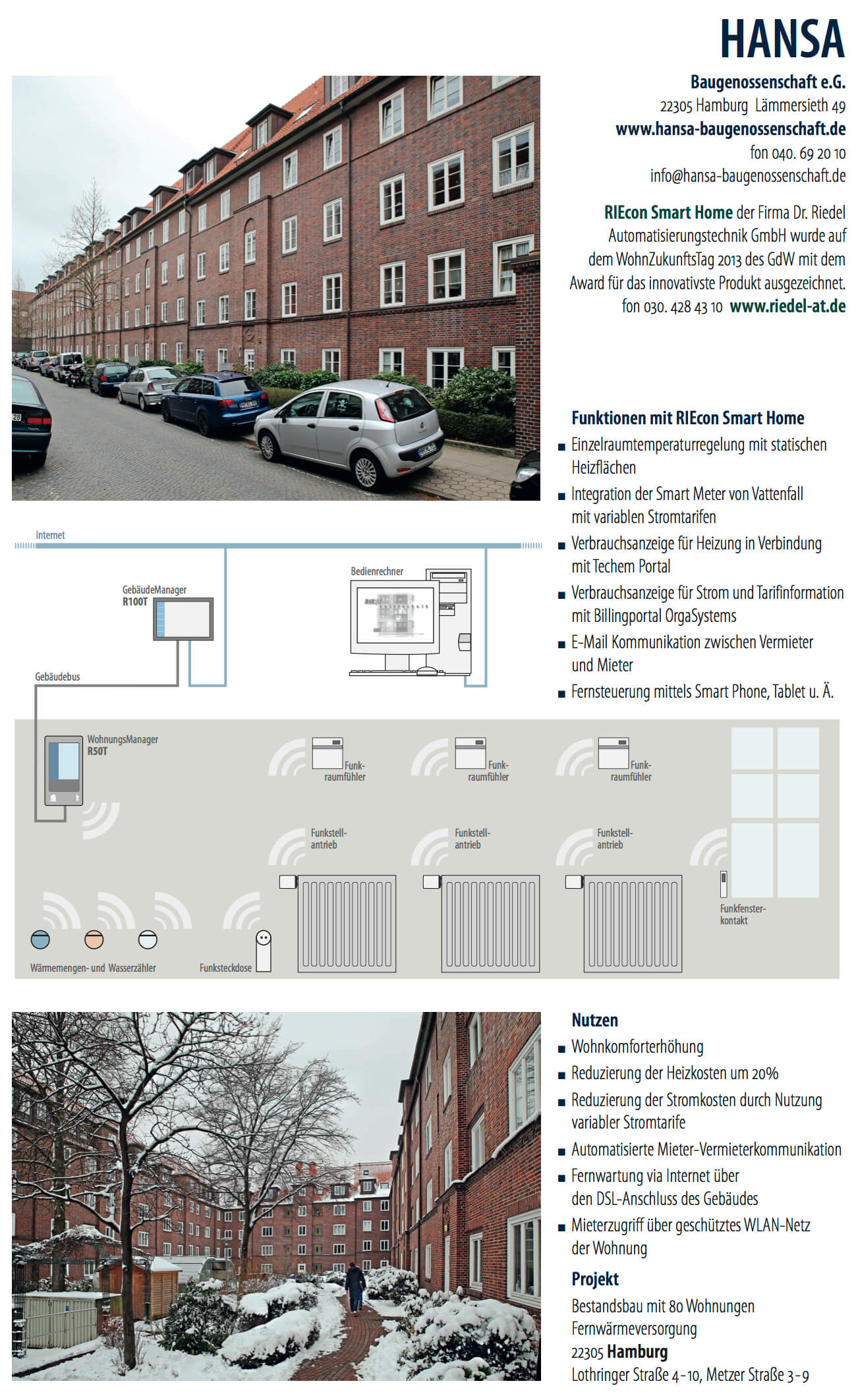 Kurzdarstellung eines weiteren realisierten Objektes (Foto: RIEcon Smart Home)