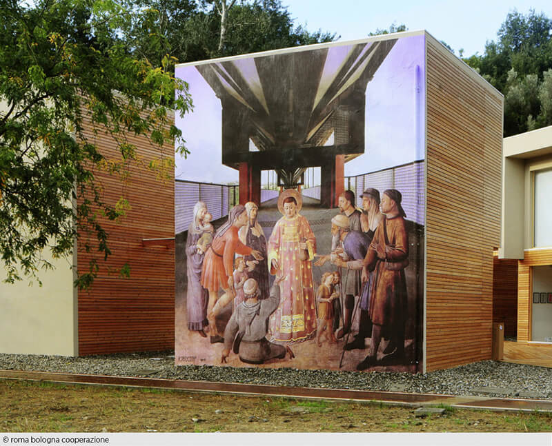 Renaissance der Streetart: Zwei angehende Architekten aus Italien verschönern verbotenerweise das Stadtbild. (Foto: robo bologna cooperazione)