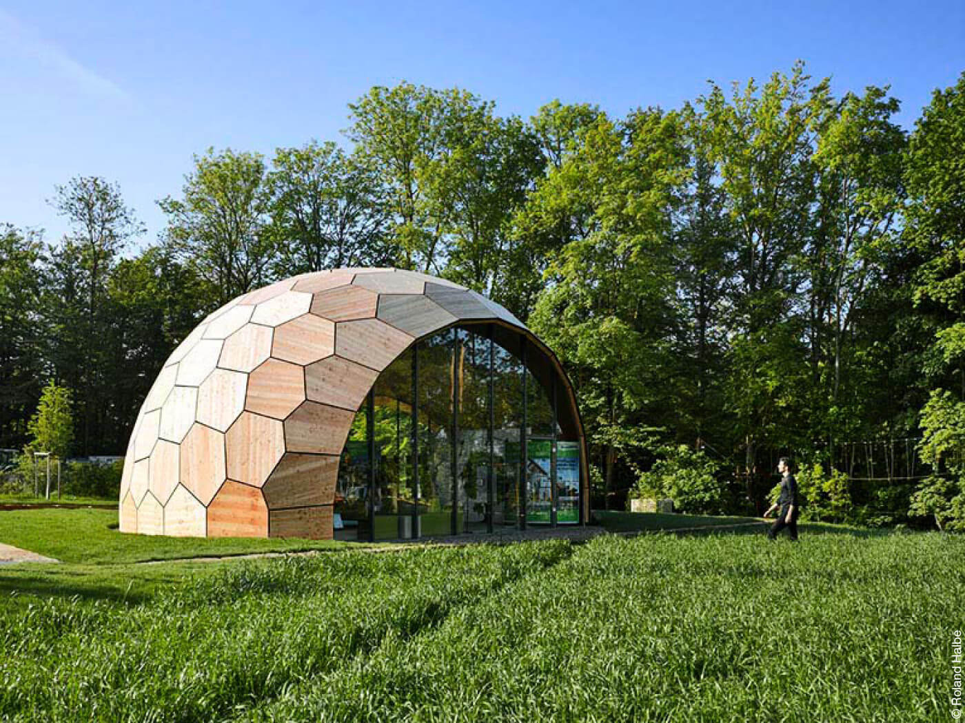 Experimenteller Holzpavillon auf der Landesgartenschau Schwäbisch Gmünd