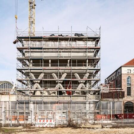 Baustelle Neubau Rosa-Luxemburg-Stiftung