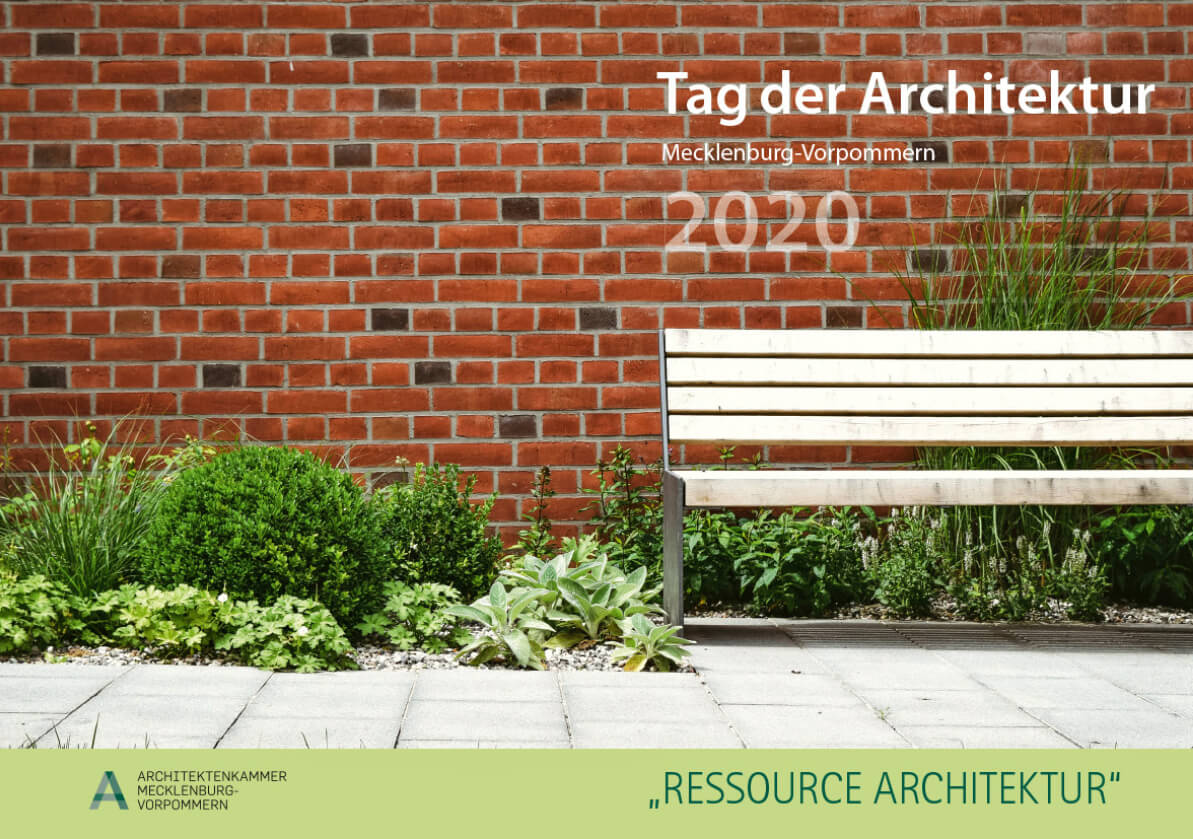 Flyer Tag der Architektur in Mecklenburg-Vorpommern 2020