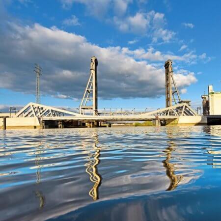 Retheklappbrücke in Hamburg von Michael Borowski, Ingenieurbüro Grassl