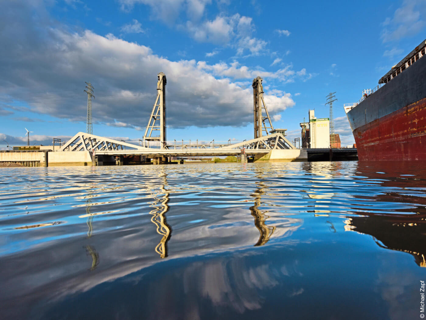 Retheklappbrücke in Hamburg von Michael Borowski, Ingenieurbüro Grassl