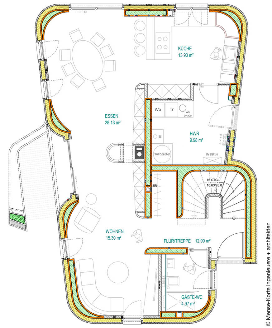 Grundriss Haus aus 3D-Drucker