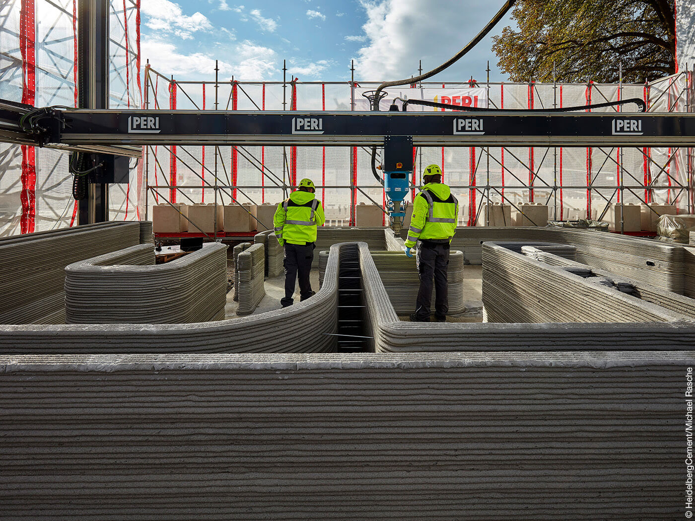 3D-Drucker auf der Baustelle