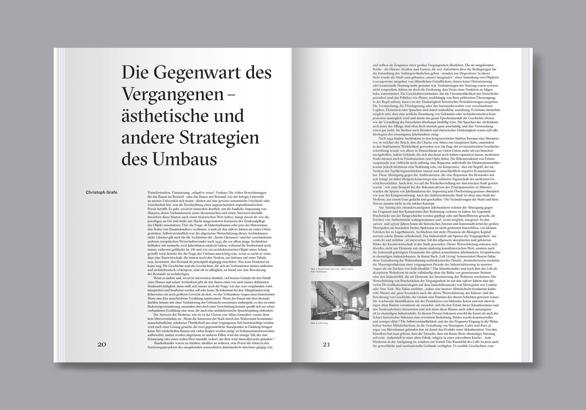 Blick ins Buch Umbaukultur von Christoph Grafe und Tim Rieniets