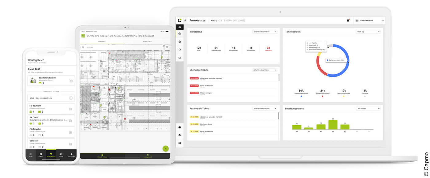 Software für Planungen auf Smartphone, Tablet und Laptop