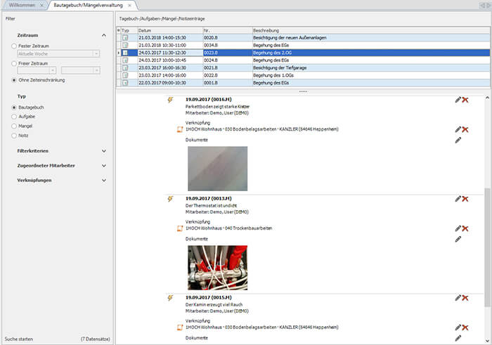 Screenshot Buildup 21 von Bauer Software