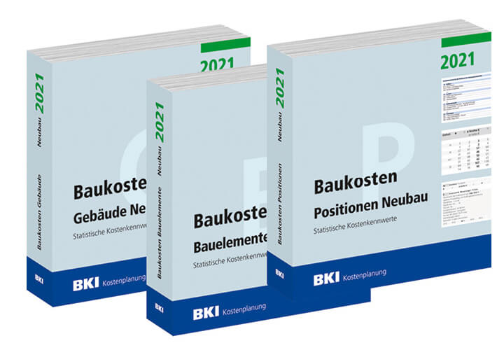 Drei Bücher zu Baukostenkennwerte