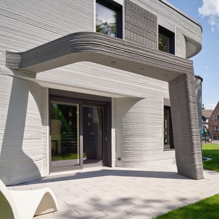 3D-Drucker Haus Terrasse