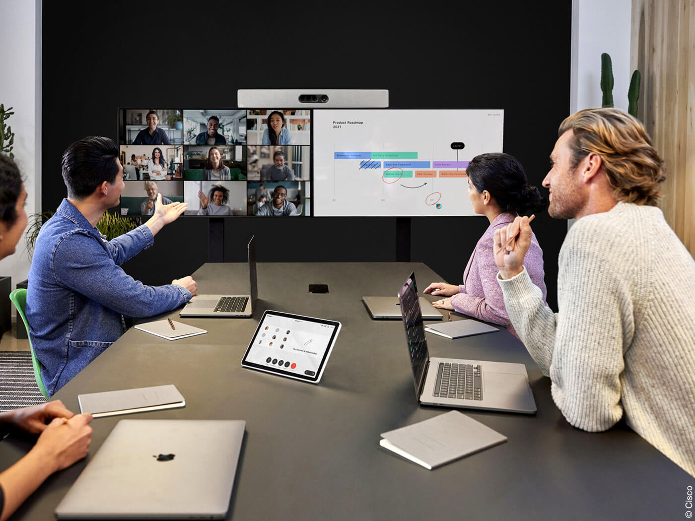 Videokonferenz in einem Büro