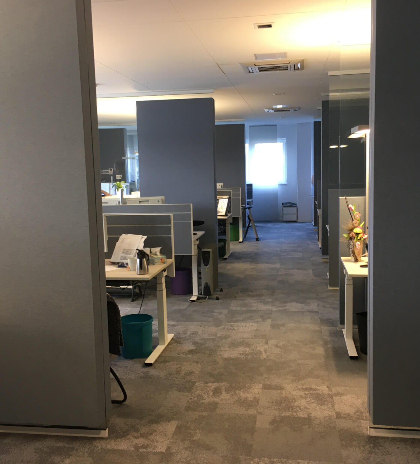 Zwischenwände für Raumakustik im Büro