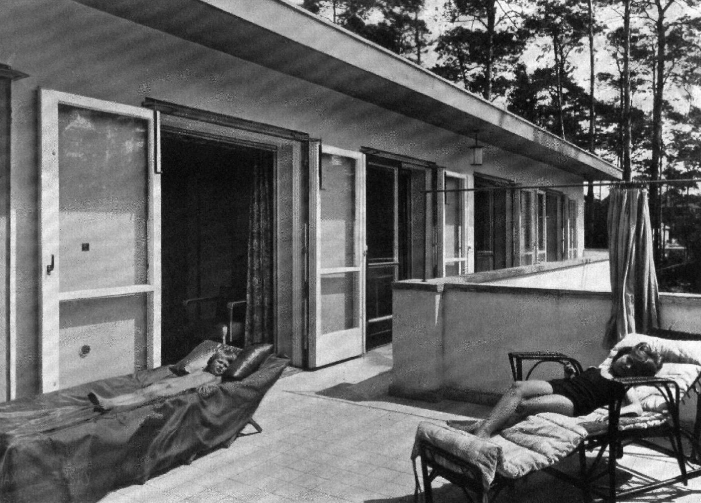 Historisches Foto Terrasse von Haus Marlene Poelzig