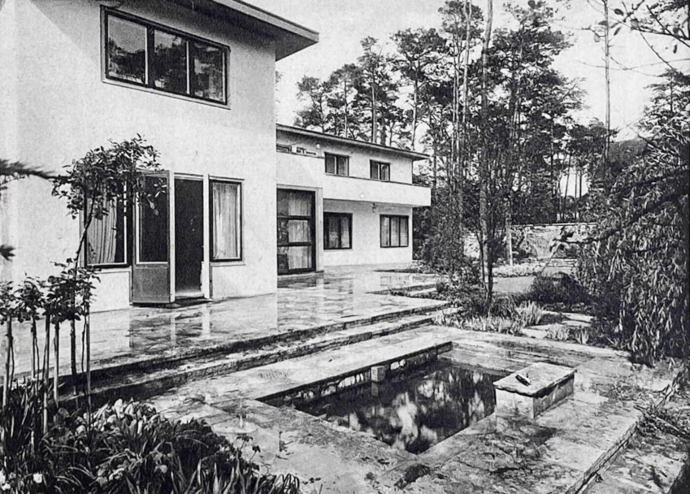 Historisches Foto Terrasse von Haus Marlene Poelzig