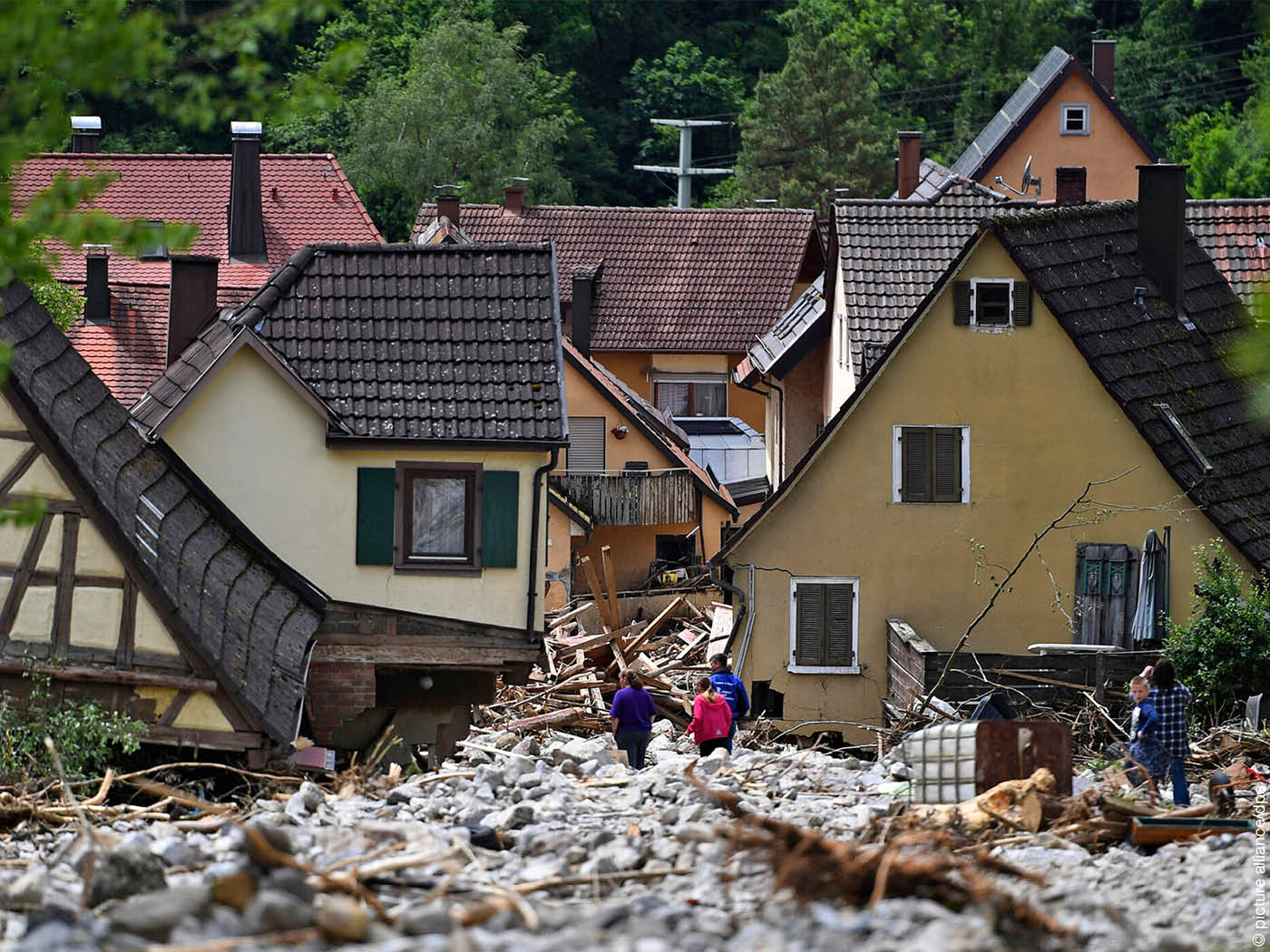 Trümmer nach Sturzflut in Braunsbach