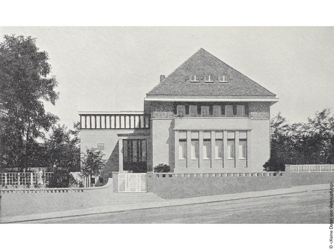 Wohnhaus von Albin Müller historisches Foto