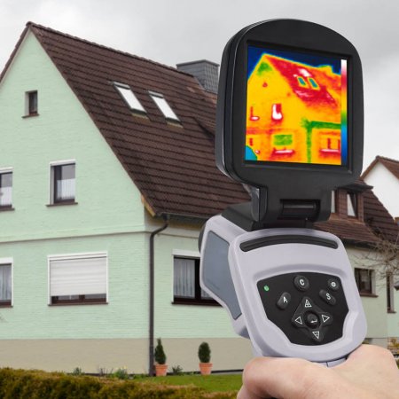 Einfamilienhaus Messung mit Wärmebildkamera