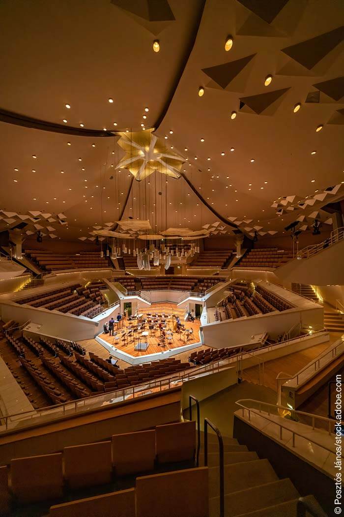 Saal der Philharmonie in Berlin