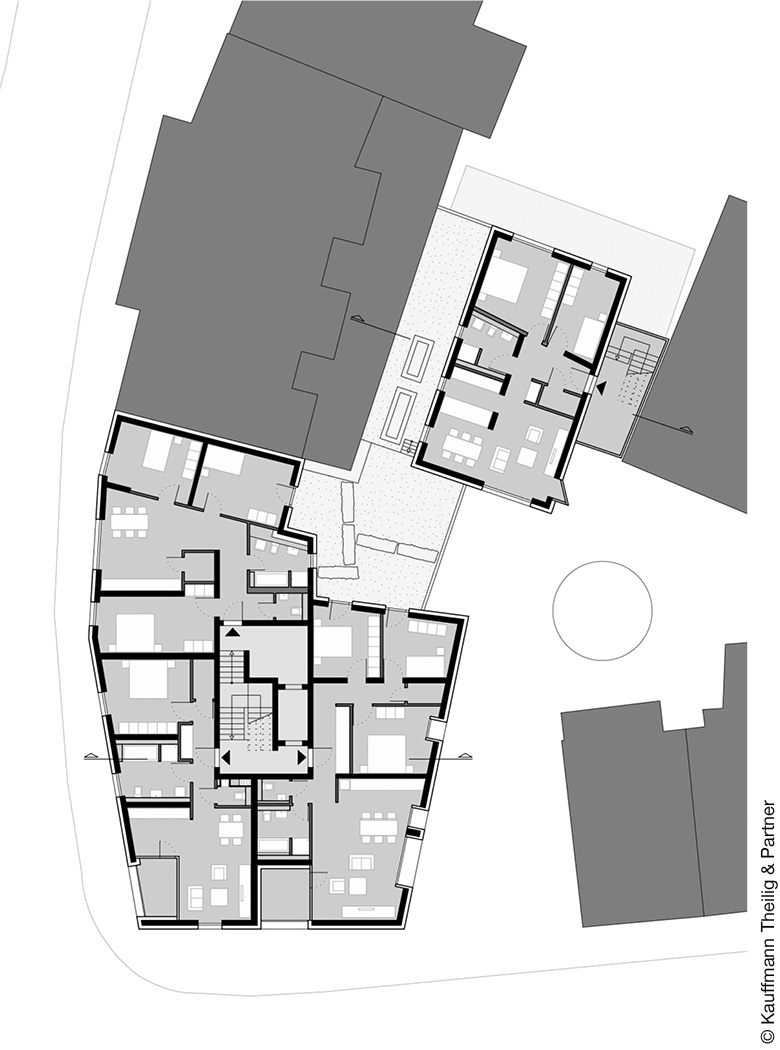 Grundriss Wohnhaus Erich-und-Liselotte-Gradmann-Stiftung