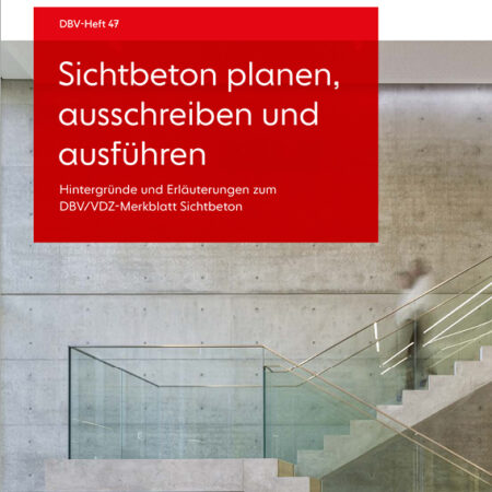 Cover des Ratgebers Sichtbeton planen, ausschreiben und ausführen