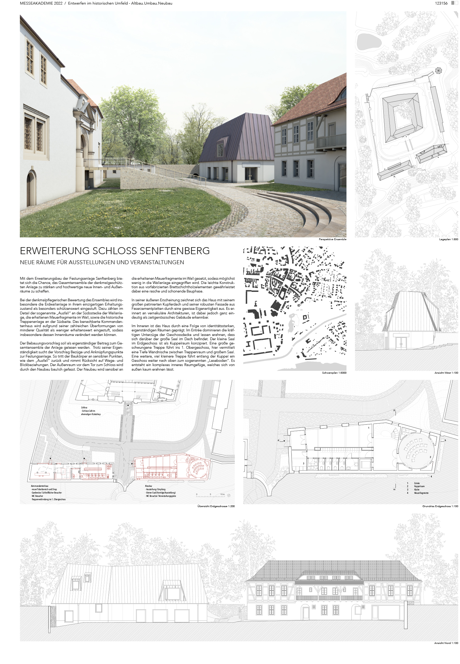 Studierendenentwurf für die Messeakademie denkmal