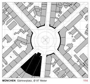 Schwarzplan München Gärtnerplatz