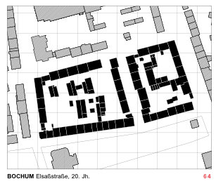 Schwarzplan Blockbebauung Bochum
