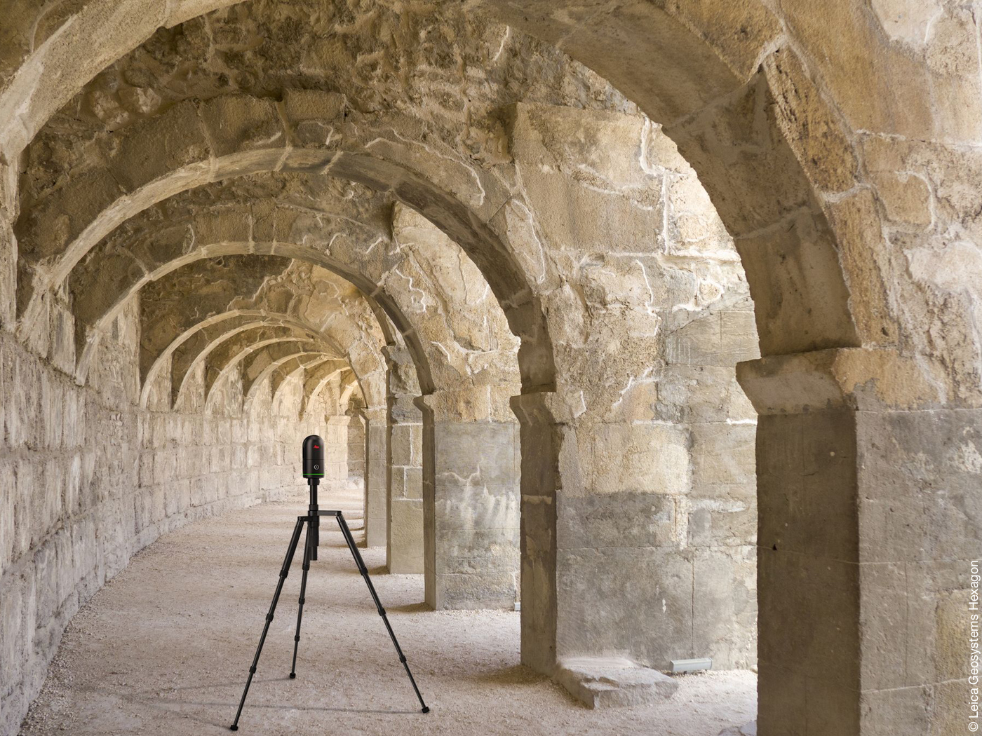 Die Leica BLK360 erfasst ein 360 Grad-Scans ihrer Umgebung