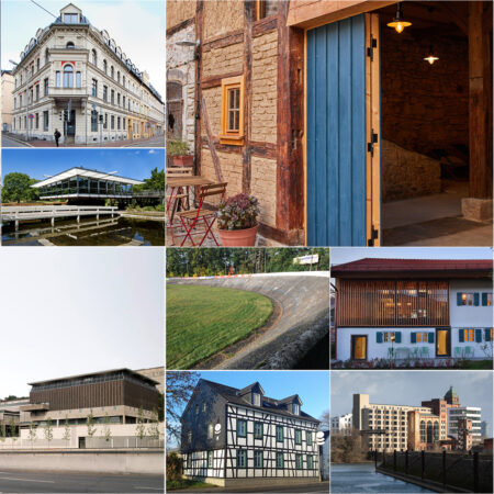 Fotocollage verschiedener Baudenkmale