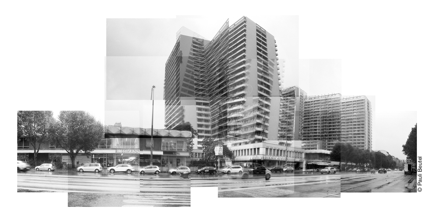 Collage von Hochhäusern in Berlin