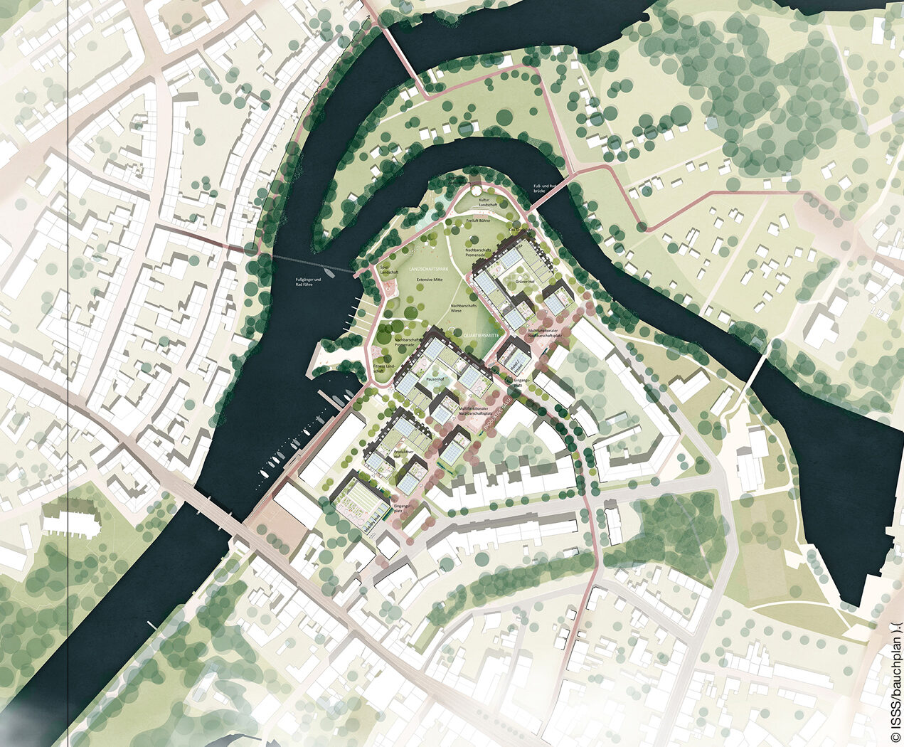 Lageplan des Packhofareals in Brandenburg an der Havel