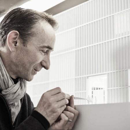 Béla Berec beim Modellbau