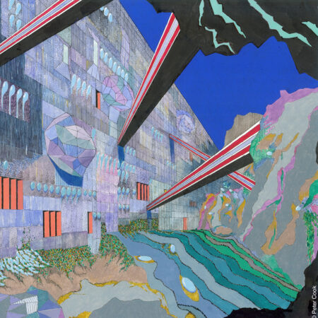 Zeichnung Discreet City von Peter Cook