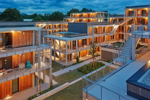 Das Studierendenwohnheim Campus Ro mit Innenhof