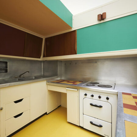 Küche von Le Corbusier in gelb und grün