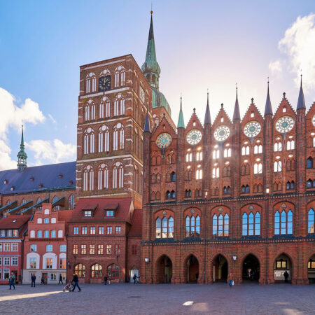Rathaus am Alten Markt in Stralsund