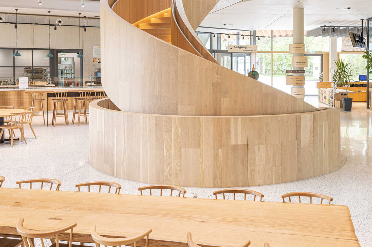 Wendeltreppe aus Holz