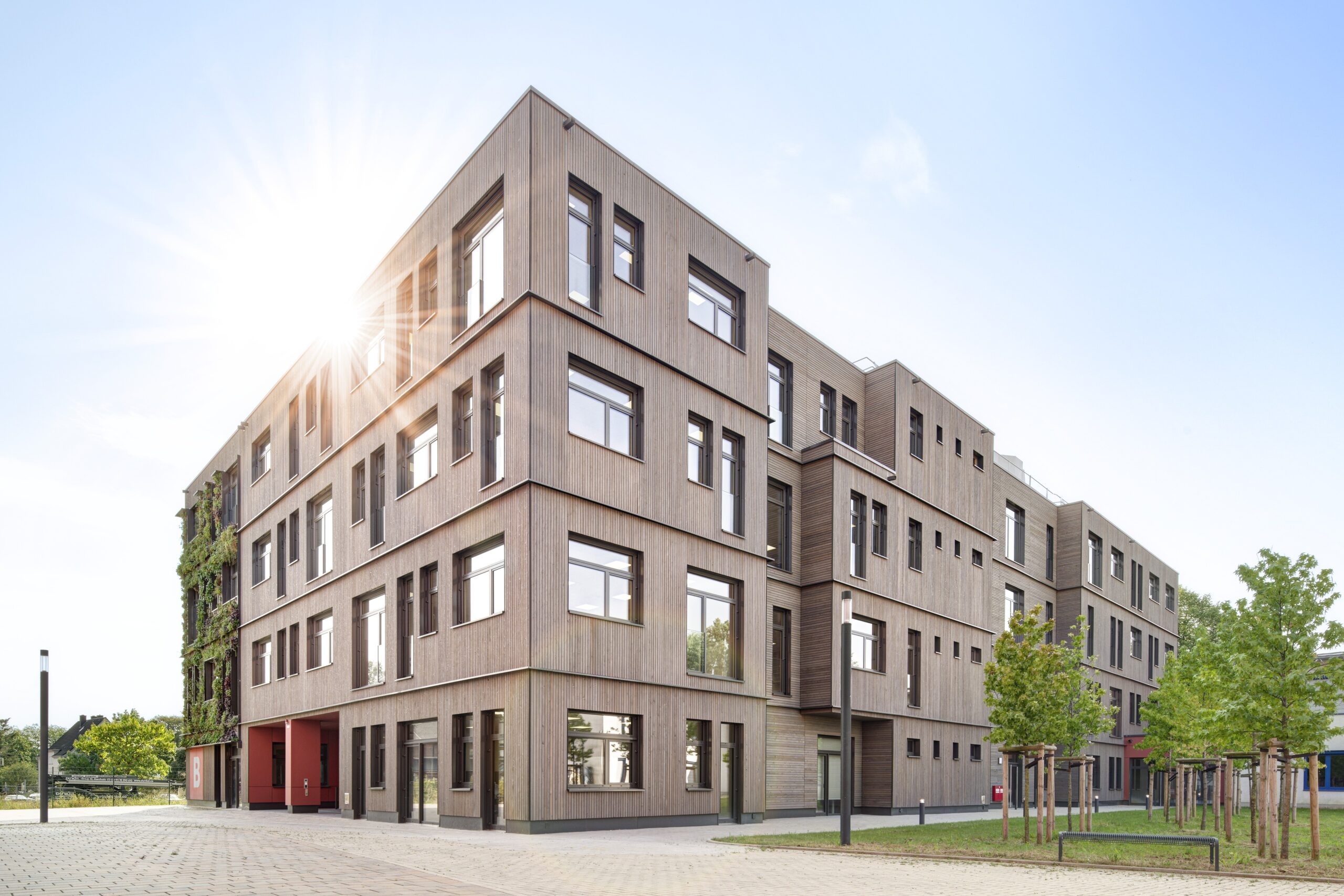 Außenfassade einer Schule