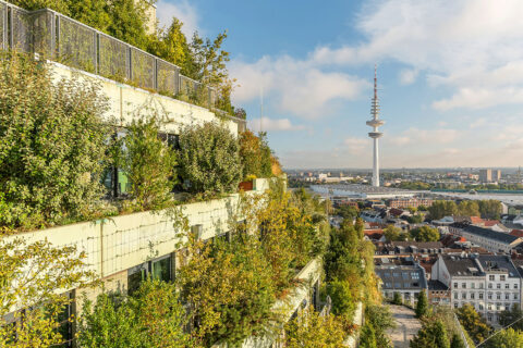 Ehemaliger Hochbunker in Hamburg St. Pauli