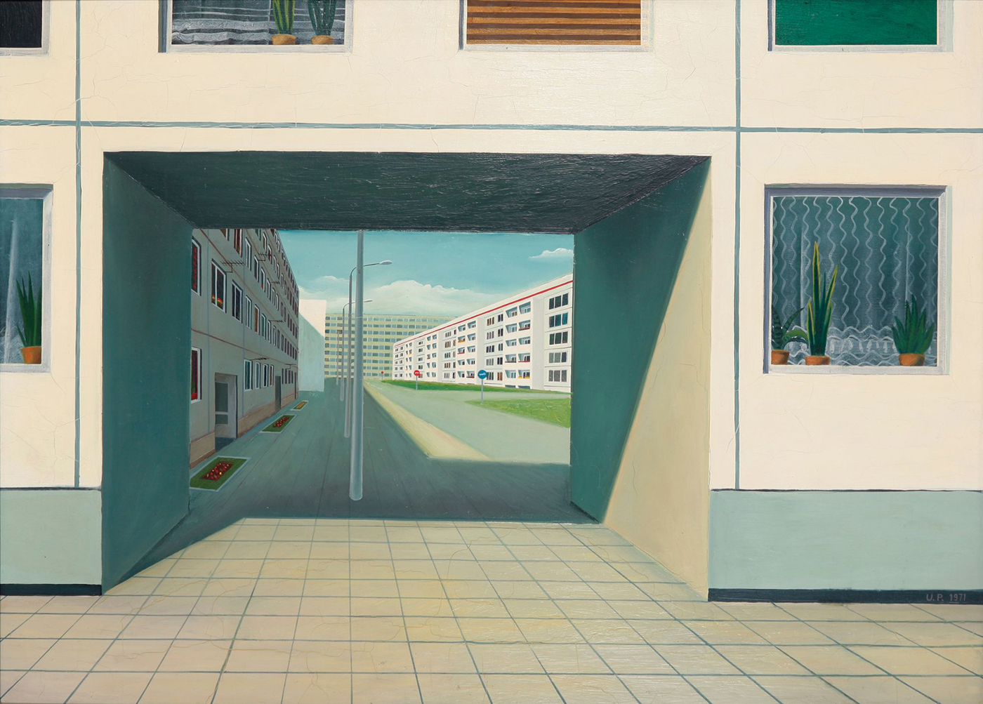 Uwe Pfeifer: Durchgang in Halle-Neustadt, 1971